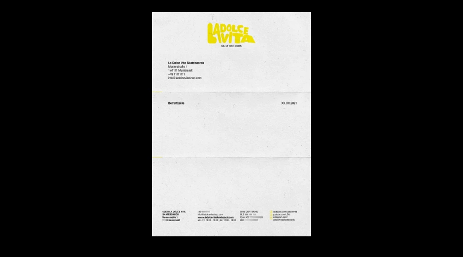 La Dolce Vita — letterhead